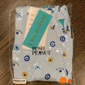 Posh Peanut evil eye 1 tog sleeveless sleep bag, 0-6 months